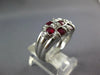 1.83CT DIAMOND & AAA RUBY 14KT WHITE GOLD 3D OVAL & ROUND WOVEN ANNIVERSARY RING