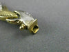 ESTATE 14KT WHITE & YELLOW GOLD 3D CLASSIC FLAT DIAMOND CUT LINK BRACELET #22707