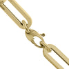ESTATE 14KT YELLOW GOLD 3D CLASSIC OVAL LINK 9.7MM LOVE BRACELET