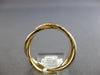 ESTATE .36CT DIAMOND 14K YELLOW GOLD CLASSIC ROUND CRISS CROSS INFINITY FUN RING