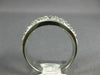 ESTATE WIDE 1.42CT DIAMOND 14K WHITE GOLD 3D PAVE SEMI ETERNITY ANNIVERSARY RING