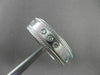 ESTATE WIDE DIAMOND 14K WHITE GOLD 3 STONE ETOILE MENS ANNIVERSARY RING #17838
