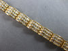 ESTATE WIDE 3.02CT DIAMOND 14KT YELLOW GOLD 3D MULTI ROW CHANNEL TENNIS BRACELET