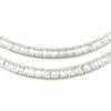 LARGE 22.57CT DIAMOND 18KT WHITE GOLD ROUND & BAGUETTE ETERNITY TENNIS NECKLACE