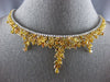 GIA LARGE 37.87CT WHITE & FANCY YELLOW ORANGE DIAMOND 18KT 2 TONE GOLD NECKLACE