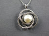 .50CT DIAMOND & AAA SOUTH SEA PEARL 14KT WHITE GOLD LOVE KNOT INFINITY PENDANT