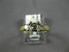ESTATE .31CT DIAMOND 14KT 2 TONE GOLD 3 STONE SEMI MOUNT ENGAGEMENT RING #18588