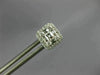 .54CT DIAMOND 18KT WHITE GOLD 3D ROUND & BAGUETTE CLUSTER SQUARE STUD EARRINGS