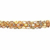 EXTRA LARGE MULTI COLOR 43.97CT DIAMOND 18KT YELLOW GOLD 3D CUFF TENNIS BRACELET