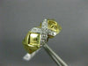 ESTATE WIDE .15CT DIAMOND 14KT YELLOW GOLD 3D CLASSIC TRIPLE X LOVE RING #2790
