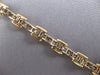 ESTATE 4.36CT DIAMOND 14KT 2 TONE GOLD PRINCESS CHANNEL CLASSIC TENNIS BRACELET