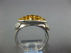 3.98CT DIAMOND & AAA YELLOW SAPPHIRE 18KT WHITE GOLD 3D HEART MARQUISE LOVE RING