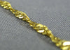 ESTATE 14KT YELLOW GOLD 3D CLASSIC DIAMOND CUT FUN ROPE BRACELET