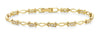 .33CT DIAMOND 18KT YELLOW GOLD PAST PRESENT FUTURE INFINITY LOVE TENNIS BRACELET
