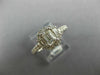 ESTATE 1.29CT DIAMOND 14K WHITE GOLD BAGUETTE & ROUND HALO ENGAGEMENT RING 26686