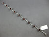 9.14CT DIAMOND & AAA GARNET 14KT WHITE GOLD 3D ROUND BY THE YARD TENNIS BRACELET