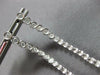 ESTATE LONG .81CT DIAMOND 14K WHITE GOLD 3D CLASSIC BEZEL ROUND HANGING EARRINGS
