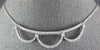 ESTATE LARGE 1.33CT DIAMOND 14KT WHITE GOLD 3D CLASSIC CROWN NECKLACE