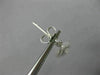 ESTATE .50CT ROUND DIAMOND 14KT WHITE GOLD 3D TEAR DROP RAIN FLOATING EARRINGS