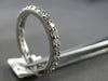 ESTATE .85CT DIAMOND 14K WHITE GOLD ROUND SHARED PRONG ETERNITY ANNIVERSARY RING