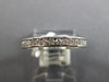 ESTATE .65CT DIAMOND 14K WHITE GOLD ROUND CHANNEL 2.5mm WEDDING ANNIVERSARY RING