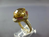 LARGE 5.77CT DIAMOND & AAA PINK SAPPHIRE & CITRINE 14KT YELLOW GOLD SQUARE RING