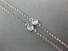 ESTATE .68CT WHITE & PINK DIAMOND 18K WHITE & ROSE GOLD HALO BY THE YARD PENDANT
