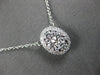 .67CT DIAMOND 14KT WHITE GOLD CLUSTER INVISIBLE OVAL HALO BY THE YARD NECKLACE