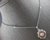 LARGE .23CT DIAMOND 18KT WHITE GOLD CIRCULAR DANCING PIG BY THE YARD FUN PENDANT