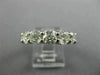 ESTATE LARGE 5.53CT ROUND DIAMOND PLATINUM 3D ETERNITY WEDDING ANNIVERSARY RING