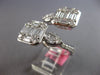 EXTRA LARGE 2.64CT DIAMOND 18KT WHITE GOLD 3D MULTI SHAPE DOUBLE SQUARE FUN RING