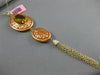 ESTATE 10.25CT DIAMOND & CITRINE 14KT YELLOW GOLD ORANGE ENAMEL FILIGREE PENDANT