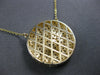 ESTATE LARGE 1.69CT DIAMOND 14KT YELLOW GOLD CLASSIC ROUND PAVE LOVE NECKLACE