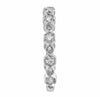 .36CT DIAMOND 18K WHITE GOLD ROUND FILIGREE HEXGAON INFINITY 3/4TH ETERNITY RING