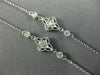 ESTATE LARGE & LONG .80CT DIAMOND & AAA TAHITIAN PEARL 14K WHITE GOLD NECKLACE