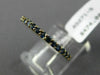 ESTATE .48CT AAA SAPPHIRE 14K YELLOW GOLD SEMI ETERNITY WEDDING ANNIVERSARY RING