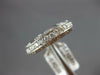 ESTATE 1.05CT DIAMOND 18KT WHITE GOLD FILIGREE ETERNITY WEDDING ANNIVERSARY RING