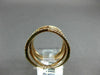 ESTATE LARGE .72CT DIAMOND 14KT ROSE GOLD 3D MULTI ROW CRISS CROSS LOVE RING