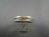 ESTATE WIDE 18KT WHITE & YELLOW GOLD HAND CRAFTED MENS WEDDING ANNIVERSARY RING