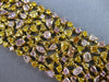 GIA EXTRA LARGE 29.1CT MULTI COLOR DIAMOND 18KT YELLOW GOLD 3D TENNIS BRACELET