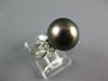 LARGE .75CT DIAMOND & AAA TAHITIAN PEARL PLATINUM ROUND & PEAR SHAPE LOVE RING
