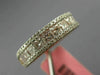 ESTATE 1.36CT WHITE & PINK DIAMOND 18K WHITE & ROSE GOLD 3D ANNIVERSARY RING