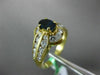 ESTATE .80CT DIAMOND & AAA SAPPHIRE 14KT YELLOW GOLD 2 ROW OVAL ENGAGEMENT RING