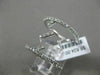 ESTATE WIDE .67CT ROUND DIAMOND 18KT WHITE GOLD 3D ZIG ZAG DOUBLE ROW FUN RING