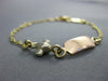 ESTATE 14KT TRI COLOR GOLD 3D AIRPLANE ID BABY BOY ITALIAN ENGRAVEABLE BRACELET
