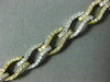 ESTATE WIDE 2.80CT DIAMOND 18K 2 TONE GOLD 3D CLASSIC MULTI WAVE TENNIS BRACELET