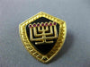 ANTIQUE .26CT AAA RUBY & AAA ONYX 14KT YELLOW GOLD MENORAH BROOCH PIN #MILANO24
