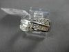 ESTATE WIDE .65CT ROUND & PRINCESS CUT DIAMOND 14KT WHITE GOLD X COCKTAIL RING