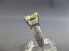 LARGE 4.6CT SYNTHETIC WHITE & FANCY YELLOW DIAMOND 14KT YELLOW GOLD RING #28142