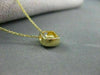 ESTATE .25CT DIAMOND SOLITAIRE 14KT YELLOW GOLD SQUARE PENDANT W/ CHAIN #21964